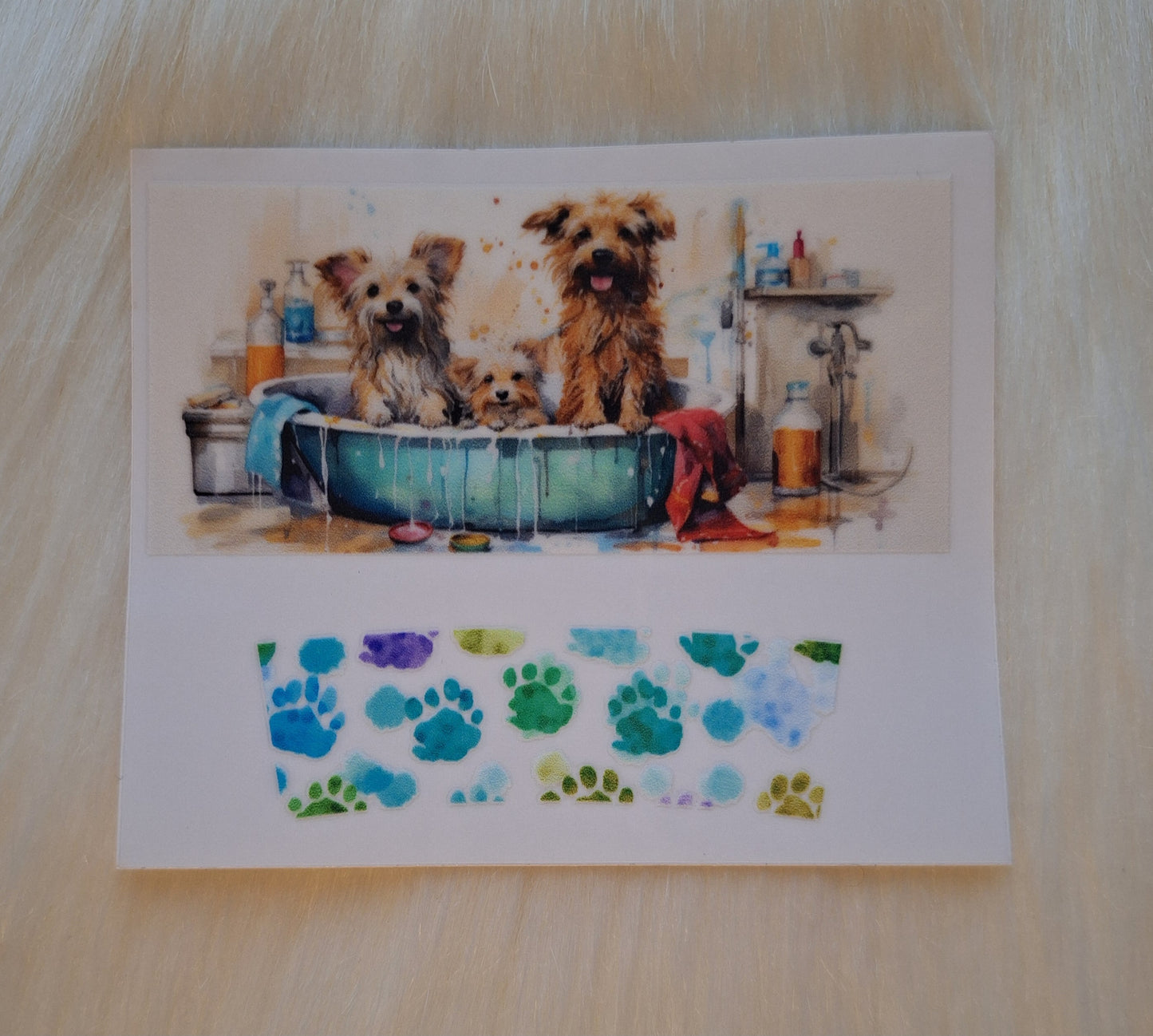 Mini Keychain Tumbler Dogs in Bath