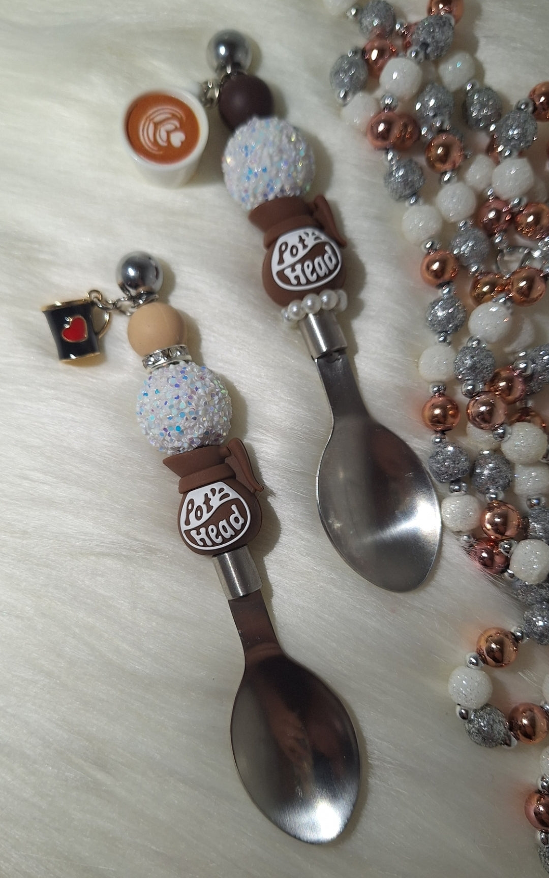 Beaded Coffee Spoons (4 Options)