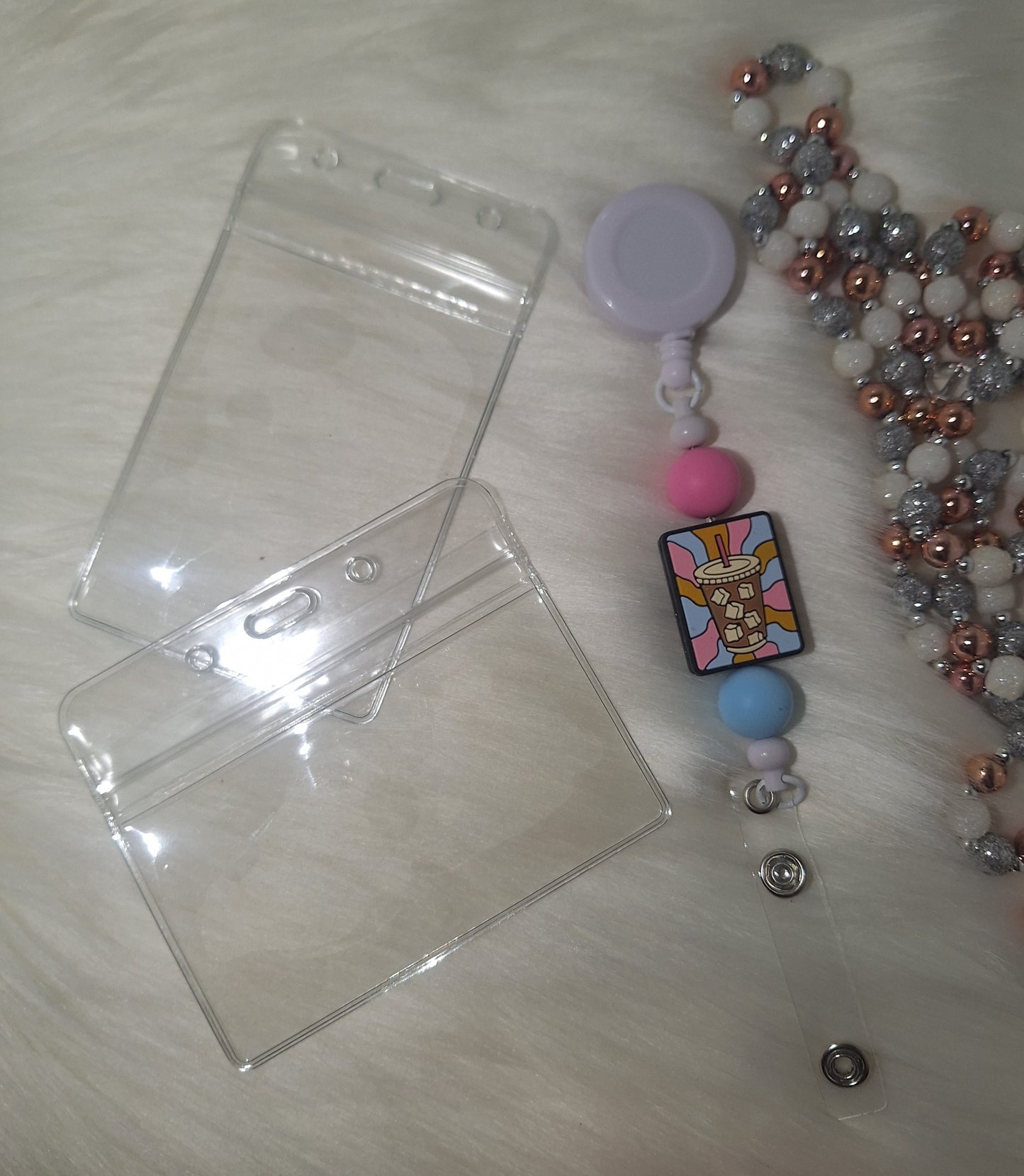 Beaded Badge Reel