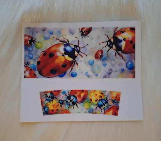 Mini Keychain Tumbler Ladybugs
