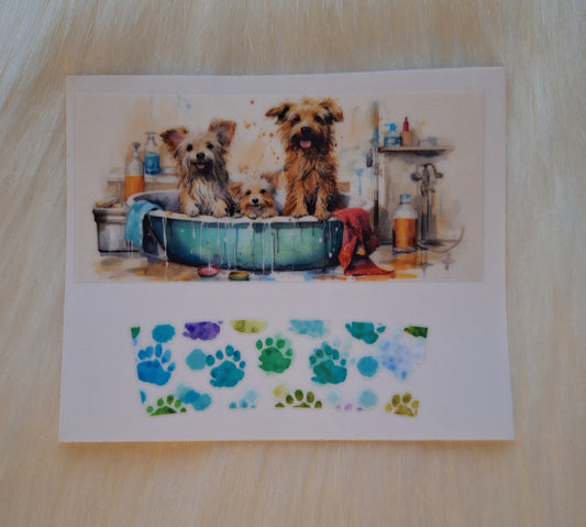 Mini Keychain Tumbler Dogs in Bath