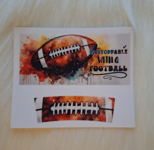 Mini Keychain Tumbler "Unstoppable With a Football"
