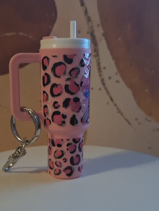 Skelly Coffee Mini Tumbler Keychain-RTS