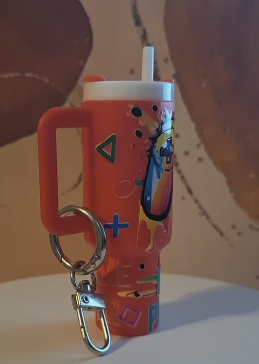 Gamer Mini Tumbler Keychain-RTS